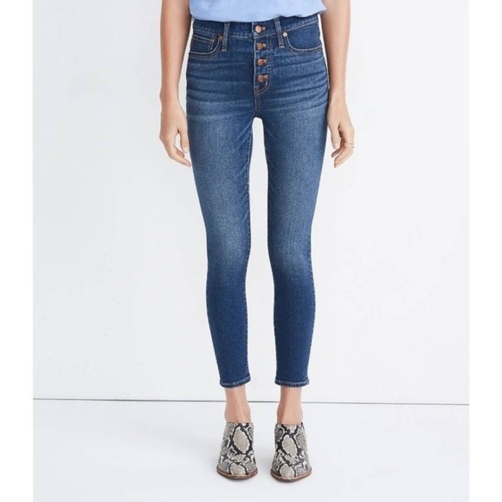 Madewell Mid-Rise Skinny Crop Stretchy Jeans